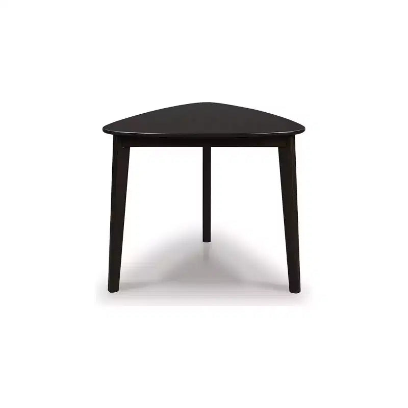 Table à manger triangulaire, Merlots, 3 places, Salle à manger style Mid-Century Modern pour petits espaces