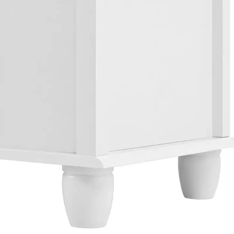 Commode à 5 tiroirs pour chambre à coucher, meuble de rangement en MDF, commode moderne pour salon, couloir, blanc