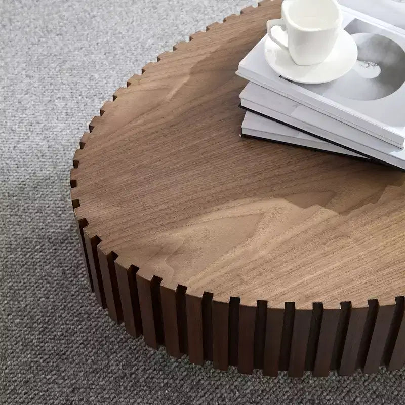 Table basse ovale moderne de 111 cm, table d'appoint fabriquée à la main avec un pied robuste pour le salon, la chambre et les petits espaces