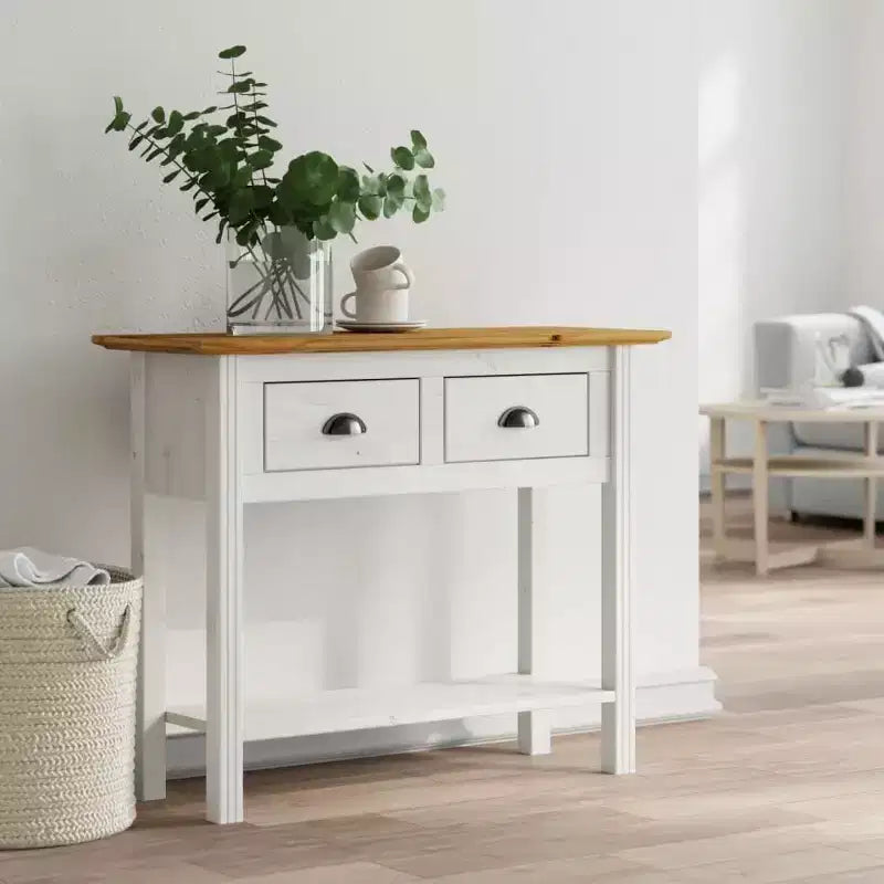 Table console d'appoint Table console de canapé en pin massif