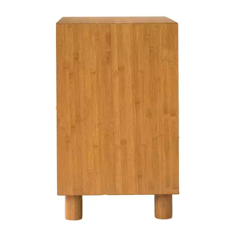Table de chevet du milieu du siècle avec station de charge et 2 tiroirs