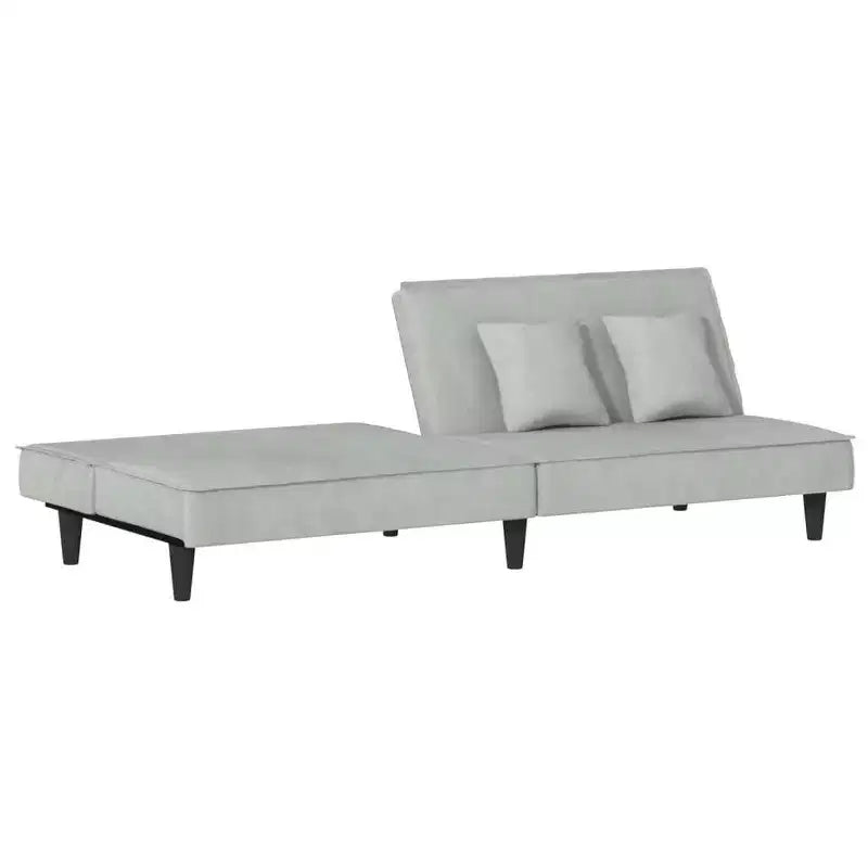 Canapé-lit 2 places en velours inclinable Causeuse Pliante Lit de repos Multiples couleurs