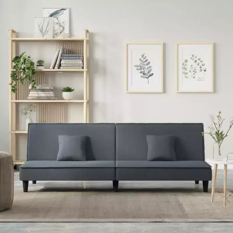 Canapé-lit 2 places en velours inclinable Causeuse Pliante Lit de repos Multiples couleurs