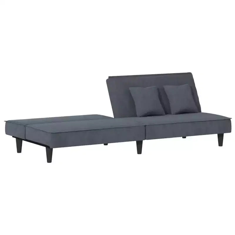 Canapé-lit 2 places en velours inclinable Causeuse Pliante Lit de repos Multiples couleurs