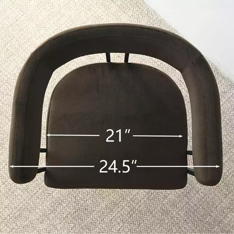 Ensemble de salle à manger 7 pièces avec chaises en velours, table ovale noire moderne et fauteuils rembourrés avec pieds en métal pour salle à manger - Panipeachy