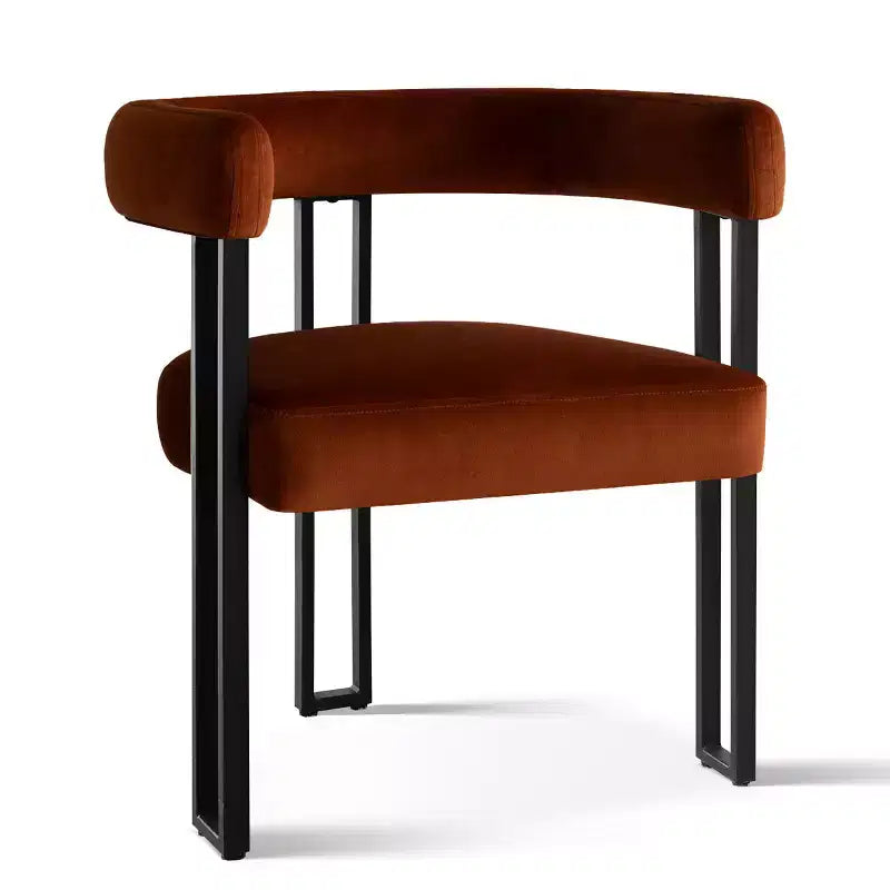 Ensemble de salle à manger 7 pièces avec chaises en velours, table ovale noire moderne et fauteuils rembourrés avec pieds en métal pour salle à manger - Panipeachy