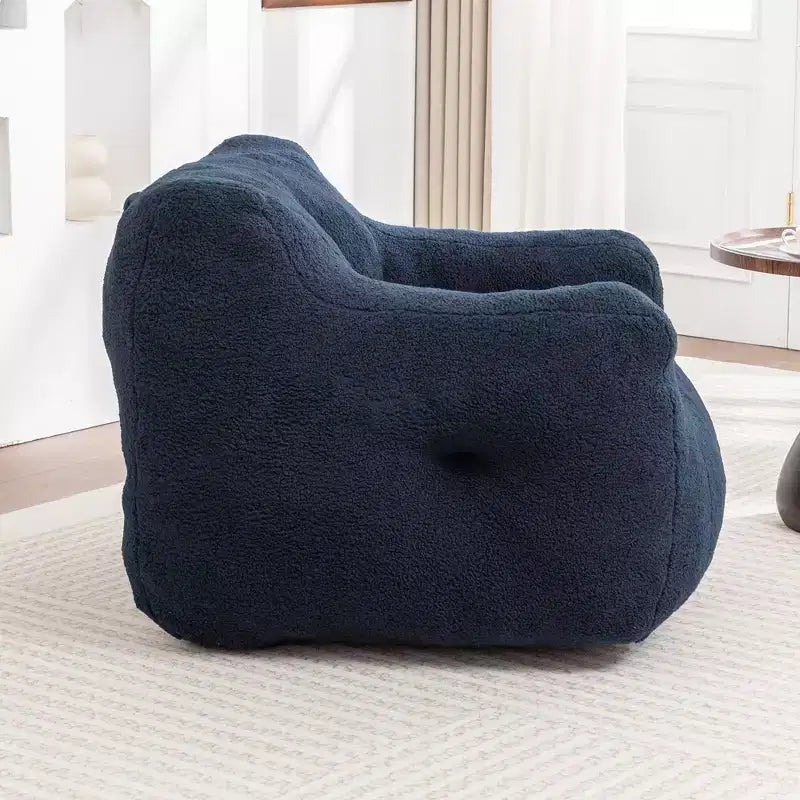 Pouf géant avec accoudoirs, canapé-pouf Teddy avec mousse haute densité, fauteuils de sol pour adultes, canapé-pouf pour salon