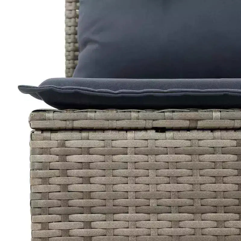vidaXL Ensemble de canapés de jardin avec coussins 3 pcs Rotin PE marron