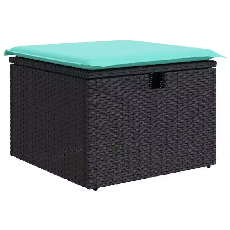 vidaXL Salon de jardin 6 pcs marron et rouge 251 x 117 x 85 cm