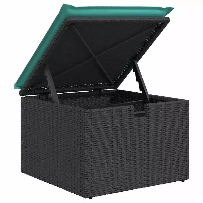 vidaXL Salon de jardin 6 pcs marron et rouge 251 x 117 x 85 cm