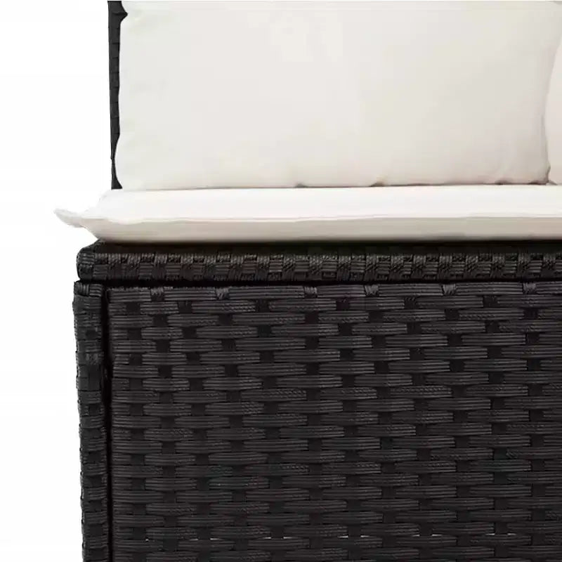 vidaXL Salon de jardin 7 pièces avec coussins, sectionnel d'extérieur en résine tressée, design modulaire, plusieurs coloris