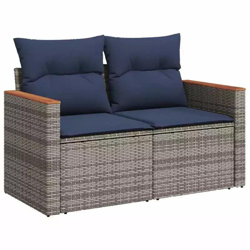 vidaXL Ensemble de canapés de patio 12 pièces avec coussins en résine tressée, canapés modulaires d'extérieur, plusieurs couleurs et modèles