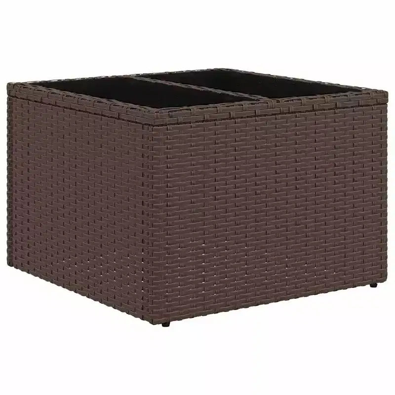 vidaXL Salon de jardin en rotin PE et acier poudré Grand