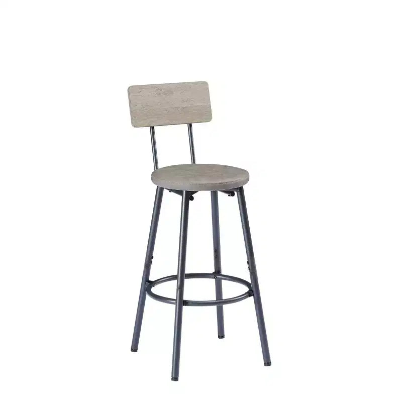 Ensemble de salle à manger industriel 4 pièces avec 3 tabourets de comptoir rembourrés, table de bar de cuisine ou de maison peu encombrante - Panipeachy