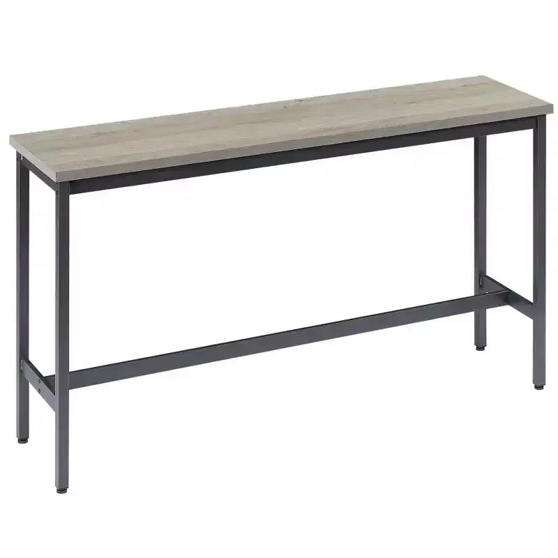 Ensemble de salle à manger industriel 4 pièces avec 3 tabourets de comptoir rembourrés, table de bar de cuisine ou de maison peu encombrante - Panipeachy