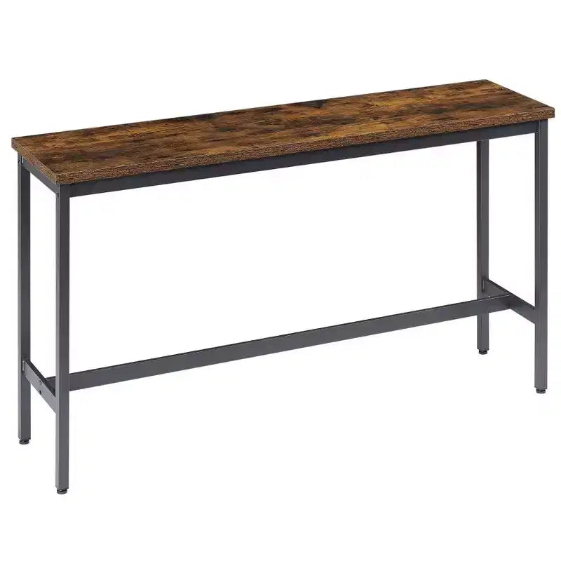 Ensemble de salle à manger industriel 4 pièces avec 3 tabourets de comptoir rembourrés, table de bar de cuisine ou de maison peu encombrante - Panipeachy