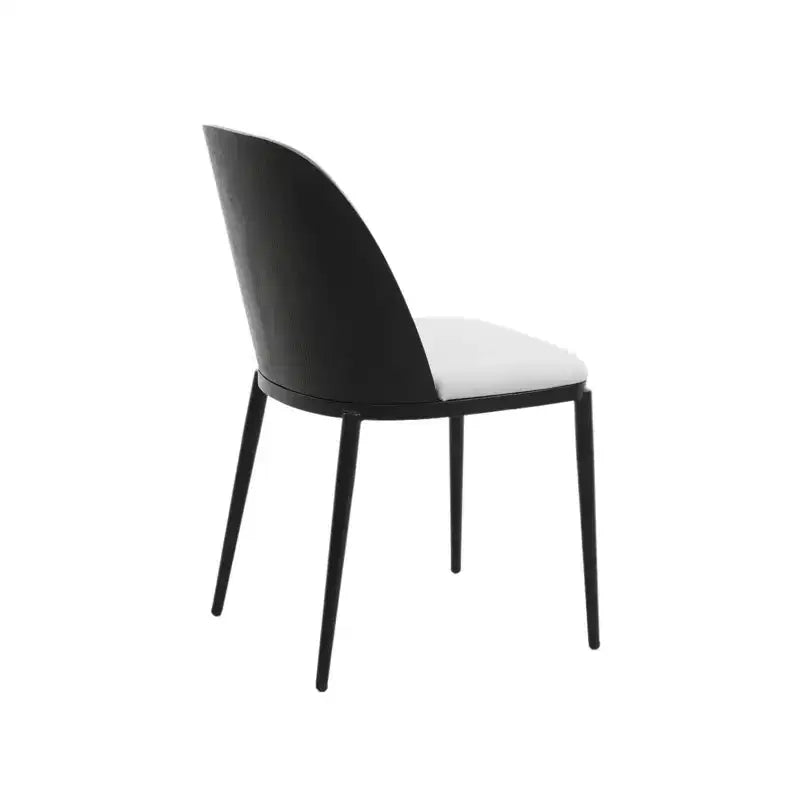 Ensemble de salle à manger 7 pièces LeisureMod Tule avec cadre en acier, 6 chaises de salle à manger rembourrées et table de salle à manger ovale de 180 cm avec plateau en bois
