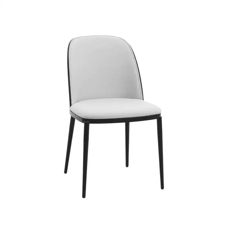 Ensemble de salle à manger 7 pièces LeisureMod Tule avec cadre en acier, 6 chaises de salle à manger rembourrées et table de salle à manger ovale de 180 cm avec plateau en bois