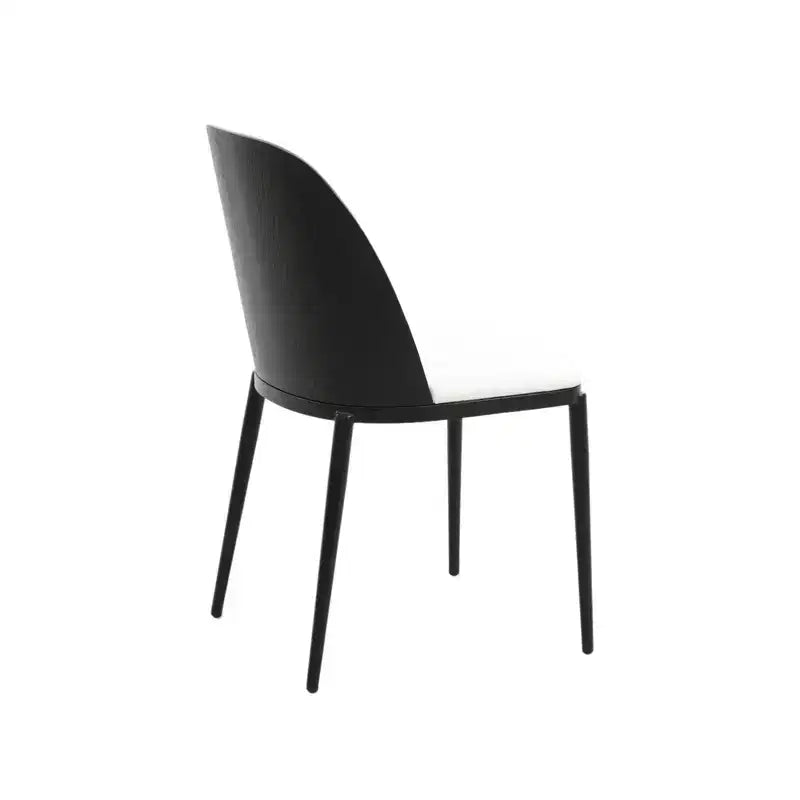 Ensemble de salle à manger 7 pièces LeisureMod Tule avec cadre en acier, 6 chaises de salle à manger rembourrées et table de salle à manger ovale de 180 cm avec plateau en bois
