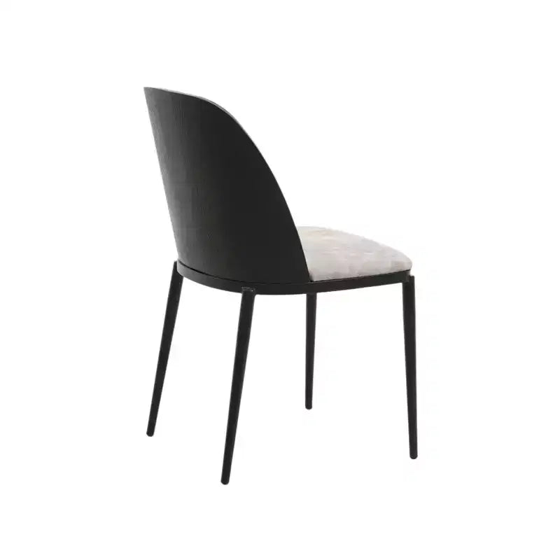 Ensemble de salle à manger 7 pièces LeisureMod Tule avec cadre en acier, 6 chaises de salle à manger rembourrées et table de salle à manger ovale de 180 cm avec plateau en bois