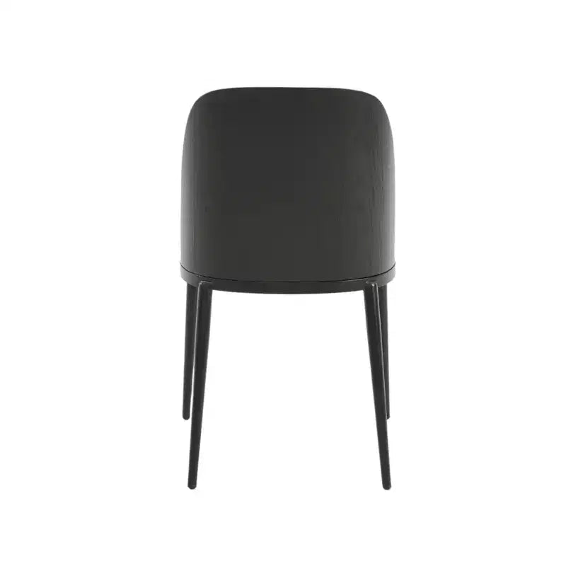 Ensemble de salle à manger 7 pièces LeisureMod Tule avec cadre en acier, 6 chaises de salle à manger rembourrées et table de salle à manger ovale de 180 cm avec plateau en bois