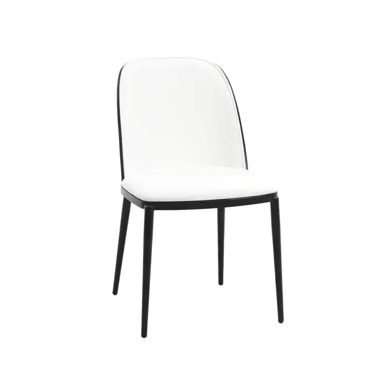 Ensemble de salle à manger 7 pièces LeisureMod Tule avec cadre en acier, 6 chaises de salle à manger rembourrées et table de salle à manger ovale de 180 cm avec plateau en bois