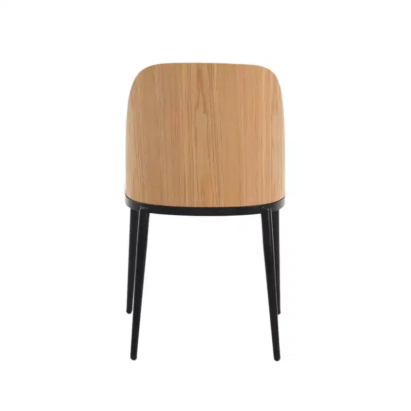Ensemble de salle à manger 7 pièces LeisureMod Tule avec cadre en acier, 6 chaises de salle à manger rembourrées et table de salle à manger ovale de 180 cm avec plateau en bois