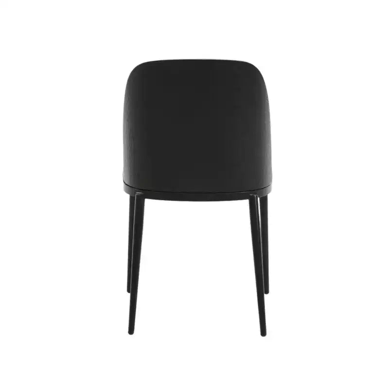 Ensemble de salle à manger 7 pièces LeisureMod Tule avec cadre en acier, 6 chaises de salle à manger rembourrées et table de salle à manger ovale de 180 cm avec plateau en bois