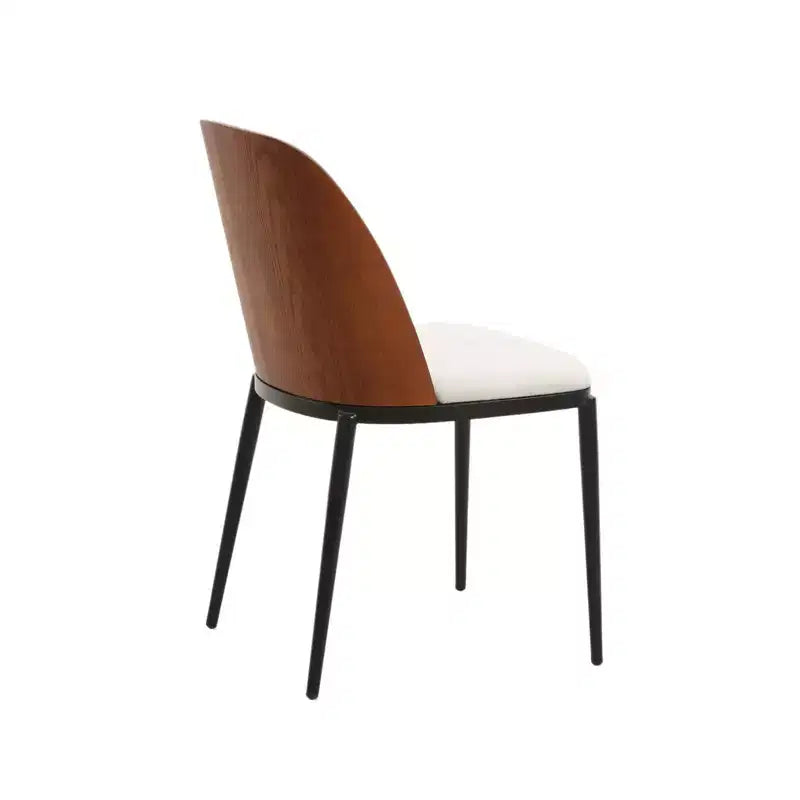 Ensemble de salle à manger 7 pièces LeisureMod Tule avec cadre en acier, 6 chaises de salle à manger rembourrées et table de salle à manger ovale de 180 cm avec plateau en bois