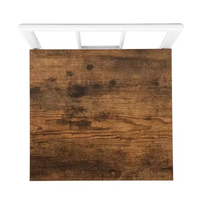 Ensemble de salle à manger moderne en marbre pour 6 personnes avec structure en métal, table rectangulaire en marbre autocollant et 6 chaises pour salle à manger et cuisine.