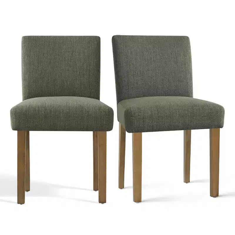 Ensemble de salle à manger extensible pour 8, table rectangulaire avec rallonges amovibles et chaises en lin sans accoudoirs, avec pieds en bois massif-Panipeachy