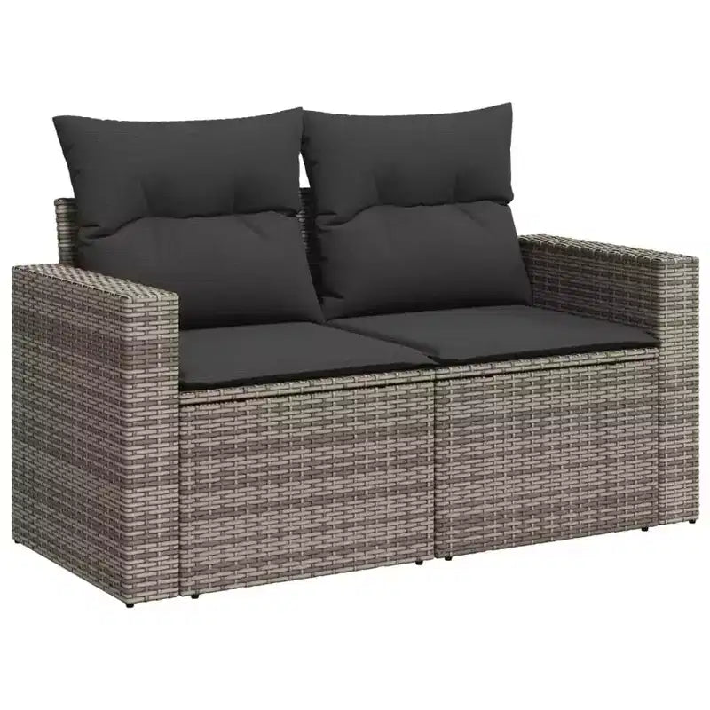 vidaXL Salon de jardin avec coussins de différentes couleurs