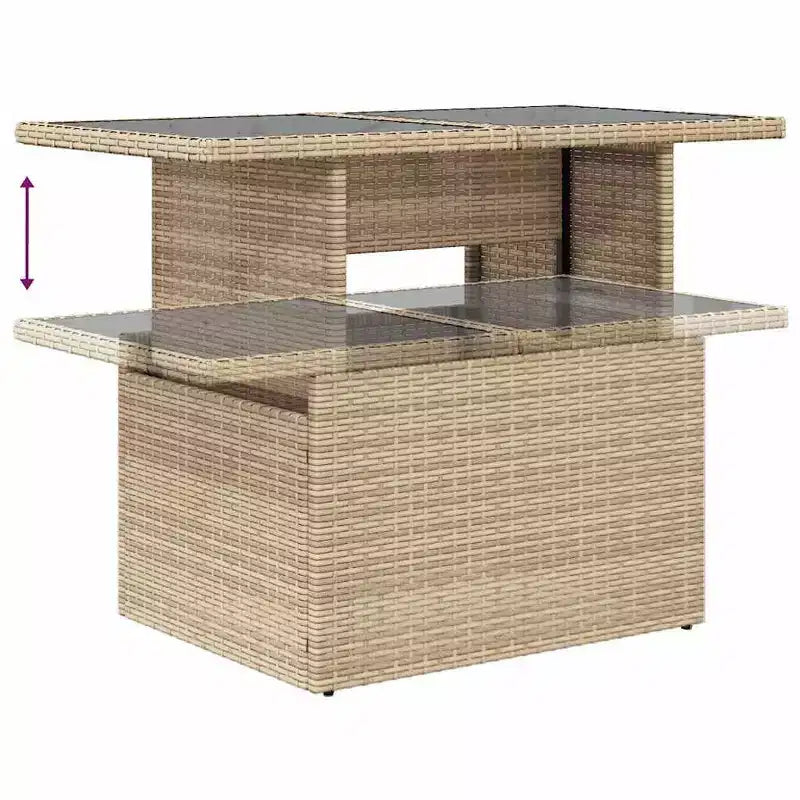 vidaXL Salon de jardin avec coussins de différentes couleurs