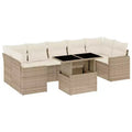 vidaXL Outdoor Sofa Set with Cushions in Various Colors