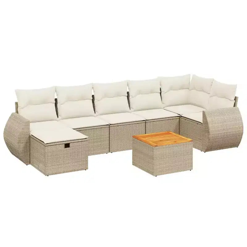 vidaXL Patio Sofa Set with Cushions in Different Colors