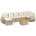 vidaXL Patio Sofa Set with Cushions in Different Colors