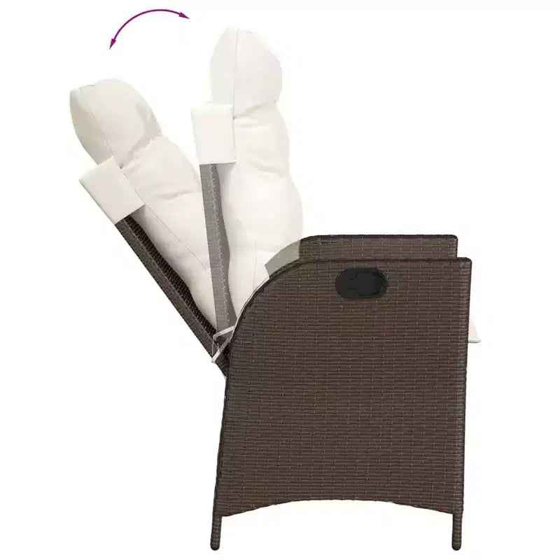 vidaXL Ensemble de Repas de Jardin avec Coussins en Plusieurs Couleurs