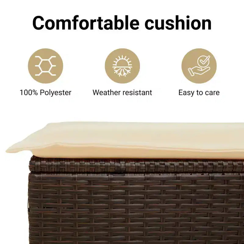 vidaXL Ensemble de Repas de Jardin avec Coussins en Plusieurs Couleurs
