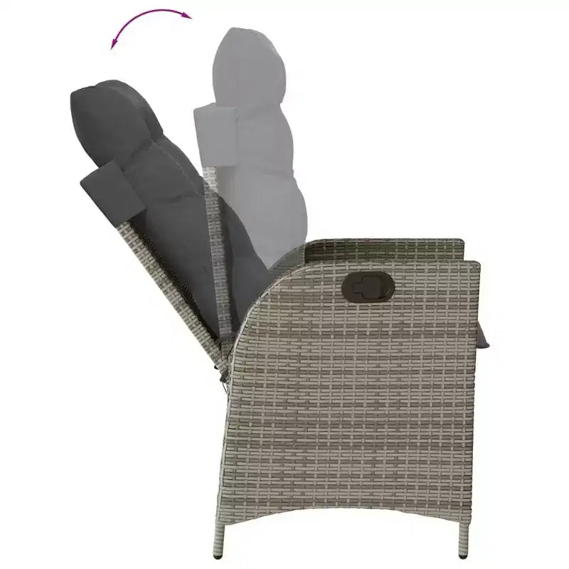 vidaXL Ensemble de Repas de Jardin avec Coussins en Plusieurs Couleurs