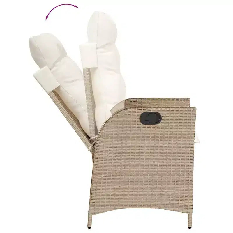 vidaXL Ensemble de Repas de Jardin avec Coussins en Plusieurs Couleurs