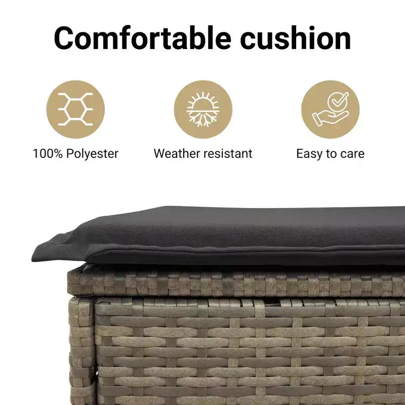 vidaXL Ensemble de Repas de Jardin avec Coussins en Plusieurs Couleurs