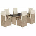 vidaXL Garden Dining Set with Cushions in Multiple Colors