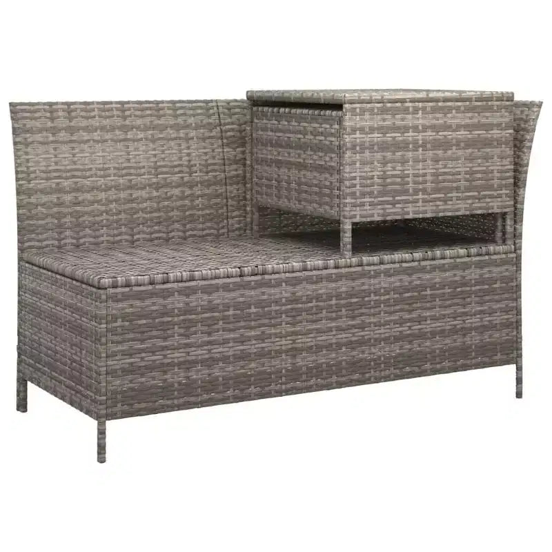 vidaXL Salon de jardin avec coussins en résine tressée 3/4 pièces