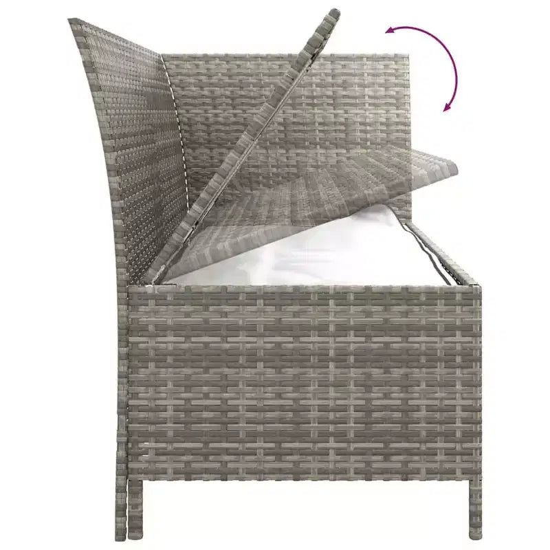 vidaXL Salon de jardin avec coussins en résine tressée 3/4 pièces