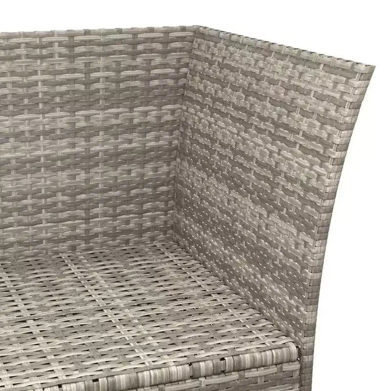 vidaXL Salon de jardin avec coussins en résine tressée 3/4 pièces