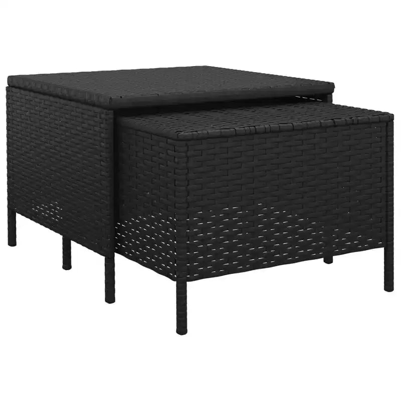 vidaXL Salon de jardin avec coussins en résine tressée 3/4 pièces