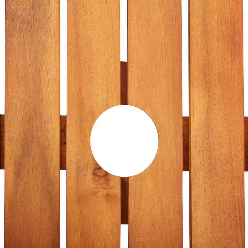 vidaXL Ensemble repas en bois d'acacia avec coussins/foncé 3/5 pièces