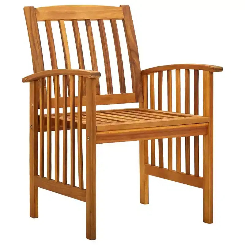 vidaXL Ensemble repas en bois d'acacia avec coussins/foncé 3/5 pièces