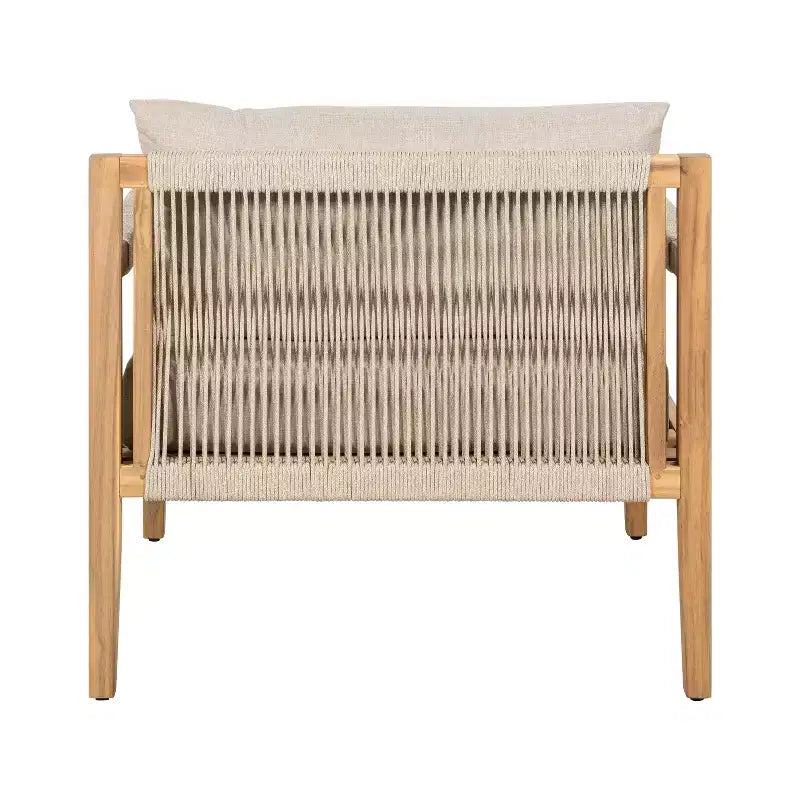 Christopher Knight Home Ankit Ensemble de salon moderne en bois d'acacia pour patio avec table ronde en béton léger