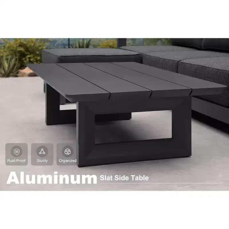 Ensemble de meubles de patio PURPLE LEAF, canapé d'extérieur ouvert avec coussins moelleux pour cour, véranda, terrasse
